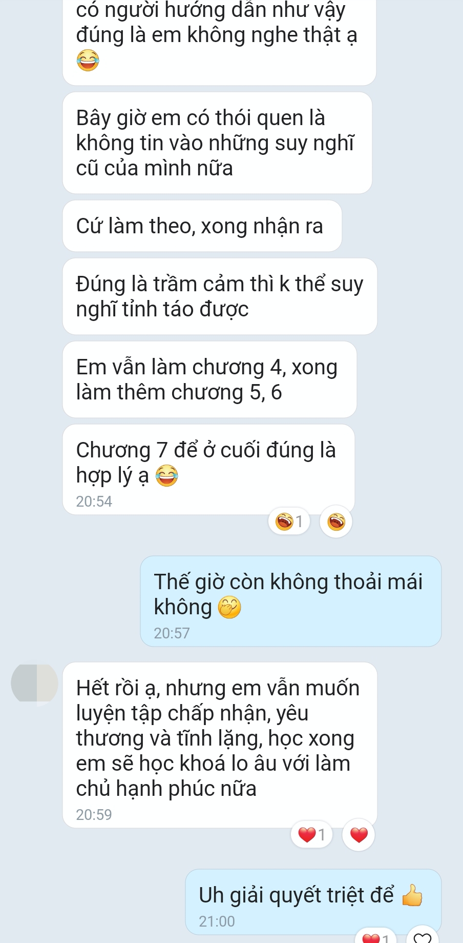 Cảm nhận học viên sau khi tự chữa trầm cảm tại nhà