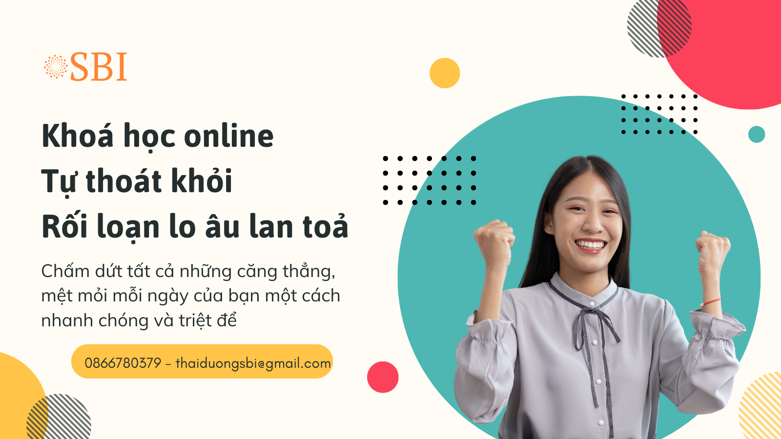 Khoá học tự thoát khỏi rối loạn lo âu lan toả